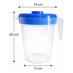 X2 Jarro 2 Litros Plastico Con Tapa Jarra Para Jugo Agua Surtidos