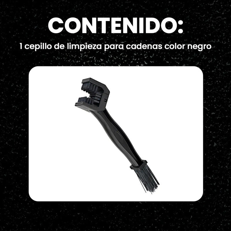 Cepillo Limpiador Cadena Bicicleta Motocicleta Bikerbeat Doble Cara
