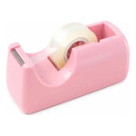 Porta Scotch Dispensador Cinta Adhesiva Para Escritorio Rosa