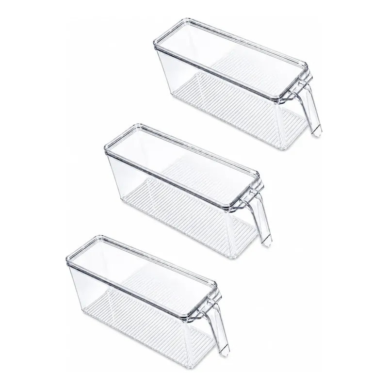 Caja Organizadora Refrigerador Con Tapa Y Mango Grande Asa