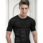 Polera Compresión Hombre Faja Talla Xl-xxl Reductora