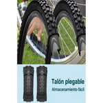X2 Neumaticos Bicicleta Aro 24 X2.125 Caluga Gruesa Plegable Negro