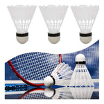 Set De 3 Plumillas Plásticas De  Bádminton Futbol Blanca