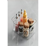 Pack De 4 Caja Organizadora Refrigerador Sin Tapa  Acrilico Transparente