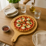 Tabla Para Picar Pizza De Bambu Con Mango Pizzera 45x32cm