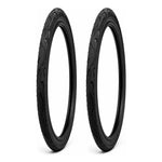 Pack X2 Neumáticos Bicicleta 20x2.125 Liso Resistente Negro