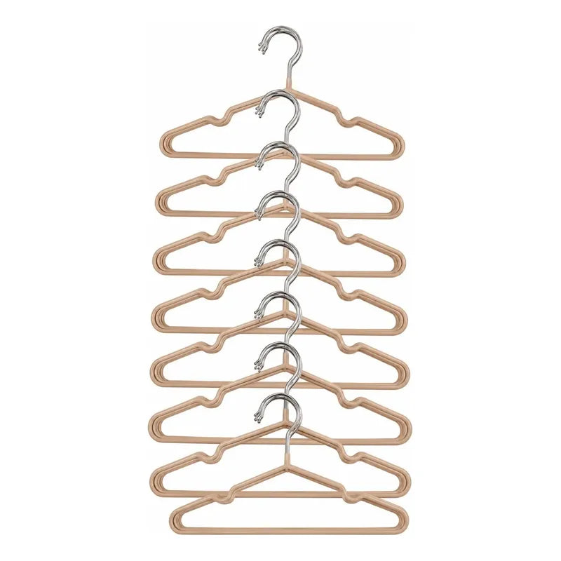 X30 Perchero Metalico Infantil Organizador Para Ropa Bebe Marrón Claro