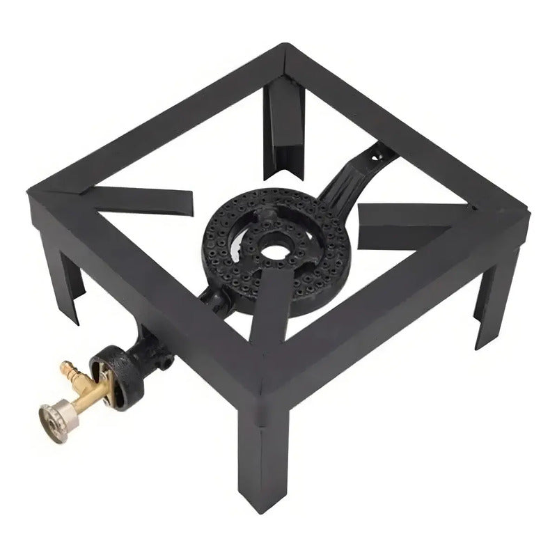 Cocinilla A Gas Camping 1 Plato Color Negro Acero