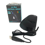 Mouse Raton Weibo Vertical Luces Rgb Alambrico Negro Wb-888