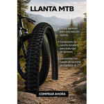 X2 Neumáticos +  Camaras De Bicicleta Aro 27.5 X 2.35 Mtb Negro