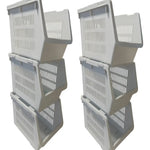 X6 Organizador Gaveta Multiuso Apilable Ventilado Kendy