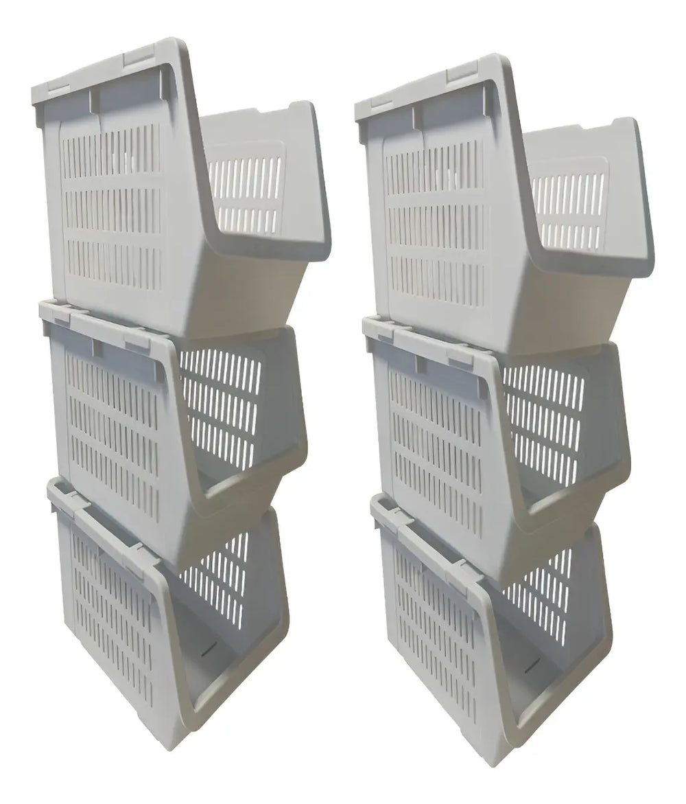 X6 Organizador Gaveta Multiuso Apilable Ventilado Kendy
