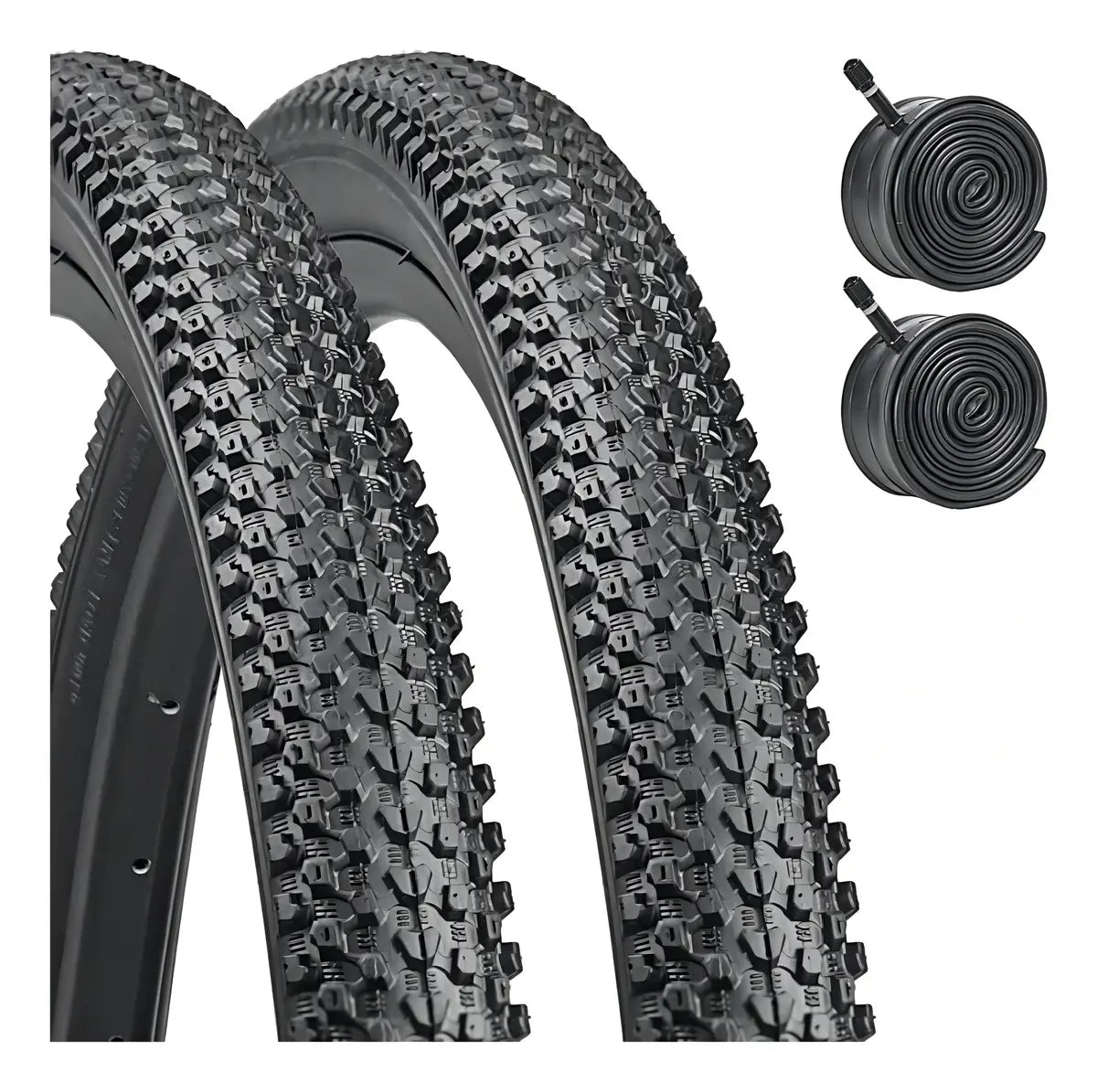 X2 Neumáticos + 2 Cámaras Bicicleta Aro 29 x 2.125 Schrader