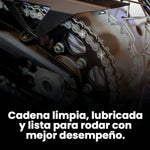 Kit lubricante desengrasante cadena moto cepillo Huangbo